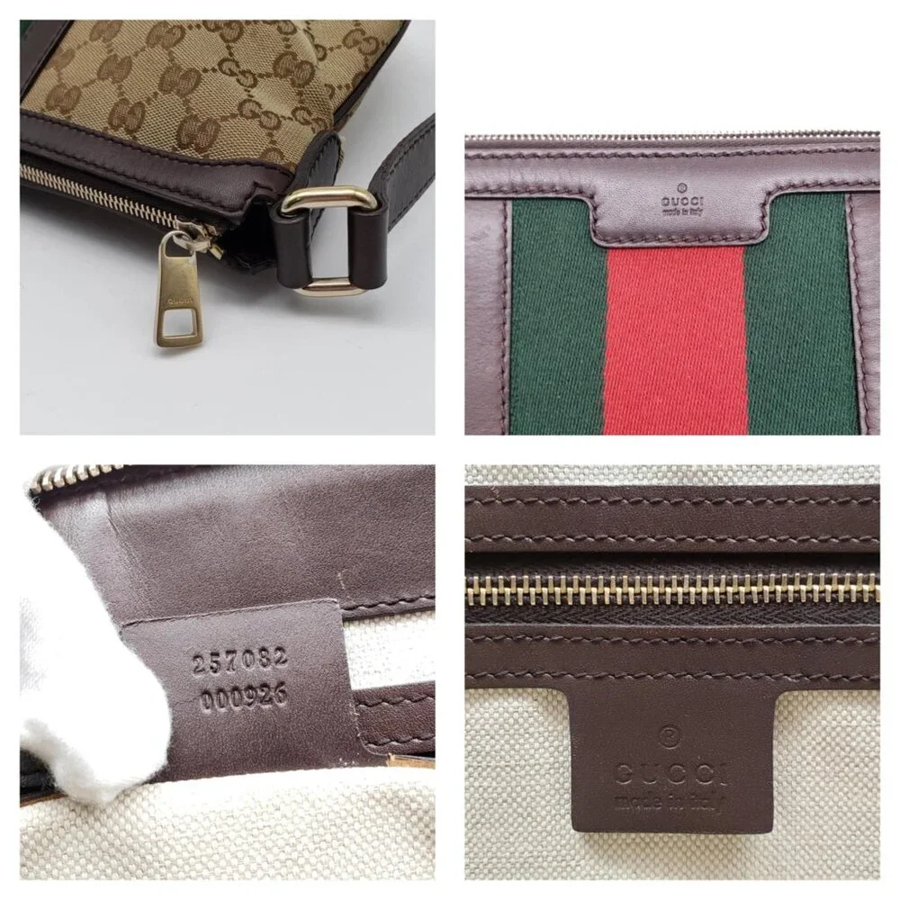 Authentic Gucci Ophidia GG Supreme Crossbody/Web Stripe Canvas Shoulder Bag - Picture 16 of 16